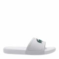 Child White/Green L.30 Croc Slides (10-1) 55713 by Lacoste from Hurleys