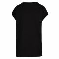 Womens Black Sequin Heart Casual S/s T Shirt 39441 by Love Moschino from Hurleys