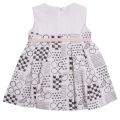 Girls White And Black Cherry Sketch Dress 22524 by Mayoral from Hurleys