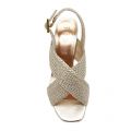 Womens Gold Camiam Woven Heeled Sandals 87269 by Ted Baker from Hurleys