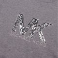Womens Pearl Heather Sequin Logo S/s T Shirt 52717 by Michael Kors from Hurleys