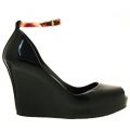 Womens Black Patchuli Wedge