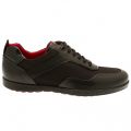 Mens Black Flat_Lowp Trainers 22703 by HUGO from Hurleys