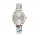 Womens Gold & Silver Floral Printed Strap Watch 10099 by Ted Baker from Hurleys