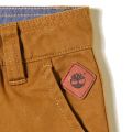 Boys Brown Branded Pants 20832 by Timberland from Hurleys