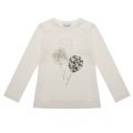 Girls Natural Balloons L/s T Shirt 29837 by Mayoral from Hurleys