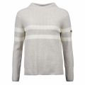 Womens Grey Quayle Stripe Knitted Jumper 46693 by Barbour International from Hurleys