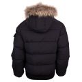 Womens Black Aviator Fur Smooth Jacket 13991 by Pyrenex from Hurleys