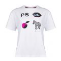 Womens White Art Logo S/s T Shirt 28655 by PS Paul Smith from Hurleys