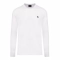 Mens White Classic Zebra Regular Fit L/s T Shirt 74007 by PS Paul Smith from Hurleys