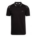 Athleisure Mens Black Paule 1 Tipped Slim Fit S/s Polo Shirt 81765 by BOSS from Hurleys