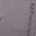 Mens Medium Grey Melange Train Logo Series Side Sweat Shorts 38386 by EA7 from Hurleys