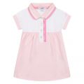 Baby Pale Pink Logo Trim Polo Dress 106316 by BOSS from Hurleys