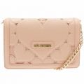 Womens Pink Cut Out Heart Shoulder Bag 17952 by Love Moschino from Hurleys
