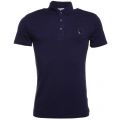 Mens Blue Marine Silver Label Jersey S/s Polo Shirt 14599 by Antony Morato from Hurleys