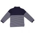 Boys Navy & White Striped L/s Polo Shirt 14859 by Lacoste from Hurleys