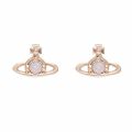 Womens Rose Gold/Rose Water Nano Solitaire Earrings 80661 by Vivienne Westwood from Hurleys