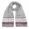 Womens Mid Grey Baaker T-Detail Woven Scarf 50694 by Ted Baker from Hurleys