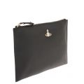 Womens Black Victoria Top Zip Pouch 29680 by Vivienne Westwood from Hurleys