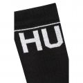 Mens Black 2 Pack Rib Iconic Socks 109217 by HUGO from Hurleys
