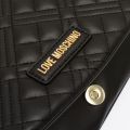 Womens Black Diamond Quilted Saddle Crossbody Bag 82235 by Love Moschino from Hurleys