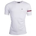 Mens White Armband S/s T Shirt 17590 by Cruyff from Hurleys