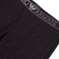 Womens Black Stardust Cotton Leggings 78943 by Emporio Armani Bodywear from Hurleys