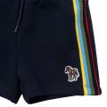 Baby Night Blue Zebra Trim Sweat Shorts 104884 by Paul Smith Junior from Hurleys