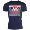 Casual Mens Dark Blue Tux 1 S/s T Shirt 19451 by BOSS from Hurleys