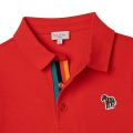Boys Bright Red Classic Zebra S/s Polo Shirt 104859 by Paul Smith Junior from Hurleys