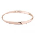Womens Rose Gold Helmara Hammered Hoop Bangle 96496 by Ted Baker from Hurleys