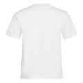 Womens White Tossed Graphic Logo S/s T Shirt 43169 by Michael Kors from Hurleys