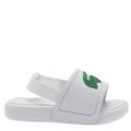 Infant White/Green L.30 Croc Slides 34810 by Lacoste from Hurleys
