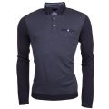 Mens Black Woolpak L/s Polo Shirt 14259 by Ted Baker from Hurleys
