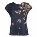 Womens Navy Joarla Woven Front S/s T Shirt 30001 by Ted Baker from Hurleys