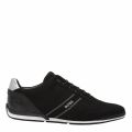 Mens Black Saturn Lowp Knit Trainers 73861 by BOSS from Hurleys
