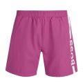 Mens Medium Pink Dolphin Logo Swim Shorts 83726 by BOSS from Hurleys