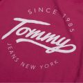 Womens Persian Red Round Logo S/s T Shirt 54990 by Tommy Jeans from Hurleys