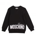 Moschino Girls Black Couture Logo Sweat Top 76273 by Moschino from Hurleys