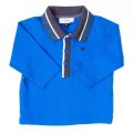 Baby Blue Logo Collar L/s Polo Shirt