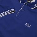 Athleisure Mens Dark Blue Paul Tipped Slim Fit S/s Polo Shirt 28091 by BOSS from Hurleys