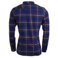 Mens Navy Check Flannel L/s Shirt 15337 by Lyle & Scott from Hurleys