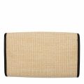 Womens Black Arthea Straw T Clutch Bag 54852 by Ted Baker from Hurleys