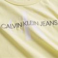Womens Mimosa Yellow Dyed Monogram Baby S/s T Shirt 56204 by Calvin Klein from Hurleys