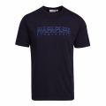 Napapijri Mens Navy Sebel Branded S/s T Shirt 75216 by Napapijri from Hurleys