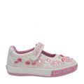 Girls White Glitter Florence Flower Dolly Shoes (24-34) 87410 by Lelli Kelly from Hurleys