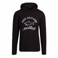 Mens Black Branded Hooded Sweat Top 78887 by Paul And Shark from Hurleys