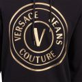 Mens Black/Gold Emblem Hoodie 102874 by Versace Jeans Couture from Hurleys