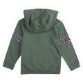 Boys Dark Forest Train Graphic Tape Hooded Zip Through Sweat Top 57366 by EA7 from Hurleys