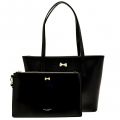 Womens Black Anaiya Micro Bow Small Shopper Bag